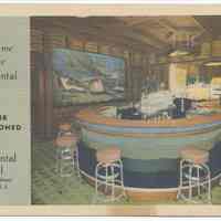 Postcard: Meet me at the Continental Bar... Continental Hotel, 101 Hudson Street, Hoboken, N.J. No date, circa 1935-1945; unposted.