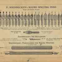          back cover: advertisement for F. Soennecken's Round Writing Pens.
   