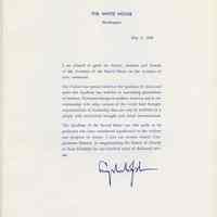          pg [5] letter, The White House, President Lyndon B. Johnson
   