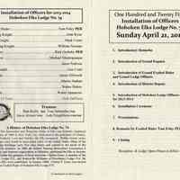          pp [2-3] Officers; A History of Hoboken Elks Lodge No. 74
   