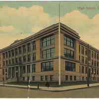 Postcard: High School, Hoboken, N.J. Dated by user May 5, 1914.