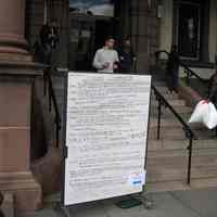          Img_3876 - whiteboard sign in front of Hoboken City Hall
   