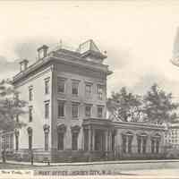 Postcard: Post Office, Jersey City, NJ