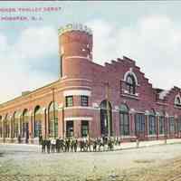 Postcard: 1067 Trolley Depot, West Hoboken, NJ