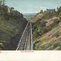 Postcard: Arlington, NJ, Erie Railroad Cut