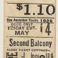          theatre ticket stub establishing probable date
   