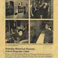 Pamphlet: Hoboken Historical Museum School Programs Guide, 2002-2003.