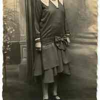 Photos, 2, of Louise Sanntrock, Sanntrock family of Hoboken, undated, ca. 1920s-1930s.