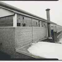 B+W photo of buildings, interiors and exteriors, of the Bethlehem Steel Shipyard, Hoboken Division, no date (ca 1990.)