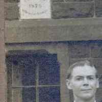          detail left: Class of 1876 memorial stone on Stevens Institute building
   