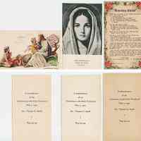          3 remembrance cards, front and back
   