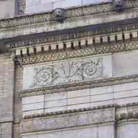          28: detail First St., east corner architrave, frieze and cornice
   