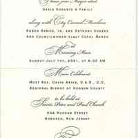          Mass invitation, inside
   