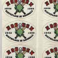 Embroidered patches "Hoboken Birthplace of Baseball 1846-1996."