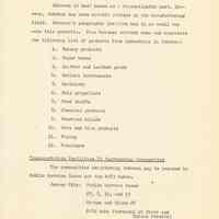          pg 3: Industries; Transportation Facilities to other cities
   