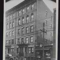 B&W photo of apartment building at 1007 Willow Avenue, Hoboken.