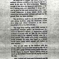 Photocopy of newspaper clipping, letter to the editor, "Why waste the money?" re Erie Lackawanna Terminal, September 4, 1974.