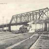 Postcard: Railroad, Weehawken, NJ,