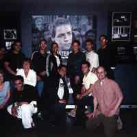 Digital images, 14, of David Miller leading two theater workshops at HHM, Hoboken, May 20, 2005.