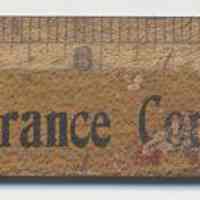 Ruler, advertising, from Mayer Brothers, Inc., 90 Hudson St., Hoboken, no date, ca. 1940-1950.