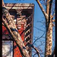          Color slide of detail view of cornice, brackets and frieze at 1101 Garden on the NE corner with 11th picture number 1
   