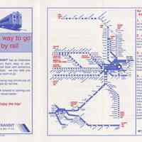          side 1: front cover (when folded) + rail map
   