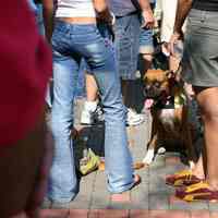 Digital color image of the 2004 Hoboken Pet Parade, along the Hoboken Waterfront, Sunday, September 26, 2004.