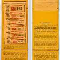          inside cover, two views with folded scrip
   