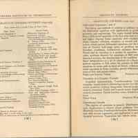          pp 88-89: Graduate Courses Offered 1934-1935
   