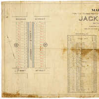          Map & Schedule for the reassessment for Regulating Grading Flagging Etc.Jackson St. Between 1st & 2nd Sts. Hoboken 1876. picture number 2
   
