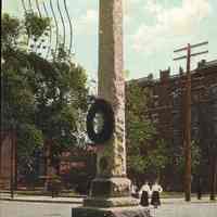 Postcard: Paulus Hook Monument, Jersey City, NJ
