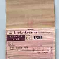         second opening: transfer coupon (2); agent's stub
   