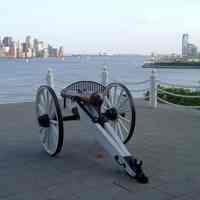 Digital image of Castle Point Observation Terrace looking southeast, Hoboken, July 9, 2004.