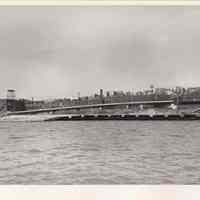 Digital image of B+W photo of the Hoboken waterfront, Hoboken, circa 1987.