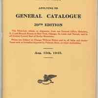 Catalogue of Keuffel & Esser Co.; 39th Edition; Interim Edition War Catalog. Price list, Aug. 15, 1943.