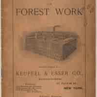 Catalog: Instruments for Forest Work. Factories: Hoboken, N.J. Keuffel & Esser Co., Manufacturers, New York. 2nd Edition, 1905.