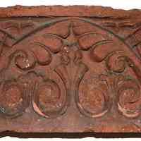 Decorative terracotta brick from Public School No. 6, Eleventh St. & Willow Ave., Hoboken.