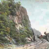 Postcard: Railroad, Weehawken, NJ,