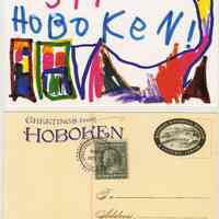 Postcard: Visit Hoboken. By Lucia Pizarro. Published by HHM, 2008.