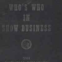          4: cover of Who's Who in Show Business 1951-52 Edition
   
