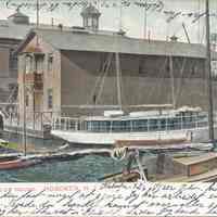 Color Postcard: Atlantic Yacht Club House, Hoboken, NJ, 1908