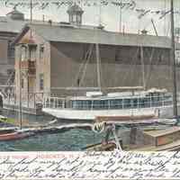 Postcard: Atlantic Yacht Club House, Hoboken, NJ