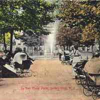 Postcard: Van Vorst Park, Jersey City, NJ