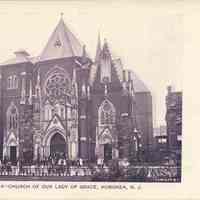 B+W Postcard: Church of Our Lady of Grace, Hoboken, NJ
