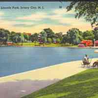 Postcard: Lincoln Park, Jersey City, NJ