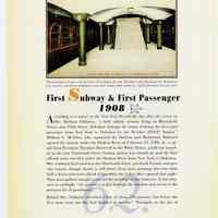          pg 72: 62. First Subway & First Passenger 1908
   