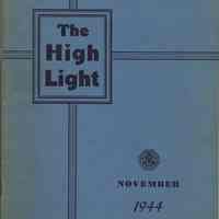 The High Light. Volume XXV, number 1. November, 1944. Demarest High School, Hoboken.