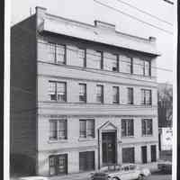 B&W photo of apartment building at 138 Baldwin Avenue, Jersey City.