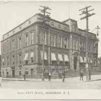 Postcard: 6217 - City Hall, Hoboken, no date, ca. 1901-1907.