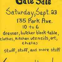          Gate Sale 019. 09-23-1995 135 Park Avenue
   